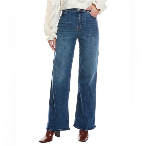 7 For All Mankind Denim - 7 For All Mankind Alexa Fawn Sz 24 Wide Leg Jeans
